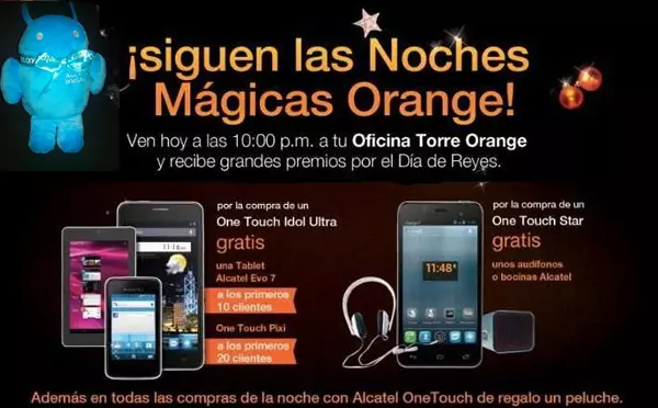 Alcatel One Touch en las Noches Mágicas de Orange